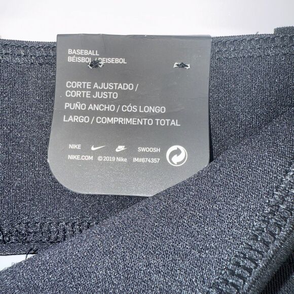 Nike Vapor Pro Youth Large Baseball Pants Black Slim Fit NWT Boys Size Large NEW - Picture 5 of 5